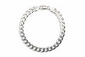 Silver 925 Flat Curb Bracelet 8.7mm 9in
