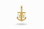 14k(sm) Anchor pendant