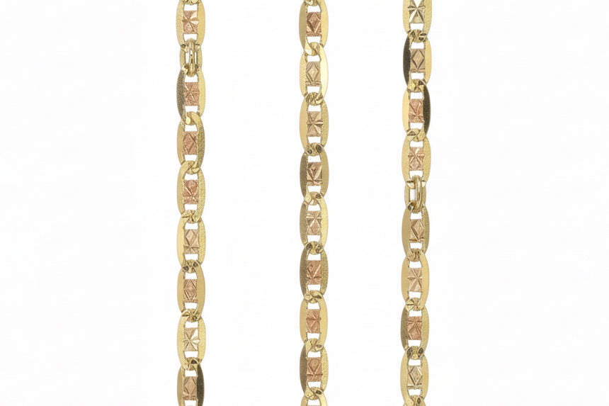 14k Gold Valentino necklace 20in 3mm