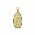 14k yellow gold Virgin Mary small Virgin de Guadalupe