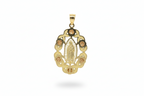 14k Tri color Gold (MD) Virgencita