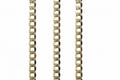 14k Solid White Paved Curb necklace/chain 20in 4.3mm