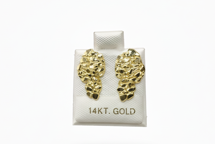14k nugget stud earrings