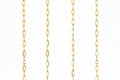 14k Gold paper clip necklace/chain 24in 3.1mm