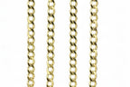 14k Solid Curb chain 24in 3mm