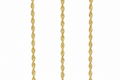 14k Solid Gold Rope necklace/chain 20in 1.2mm