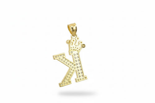 14k Gold Letter “K” Pendant