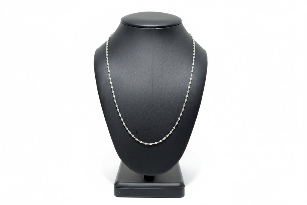 Silver 925 Cable link chain 1.3mm 24in