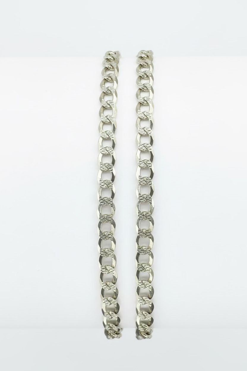 Silver 925 Cuban Chain 6.8mm 24in