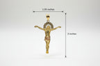 14k Jesus crucifix