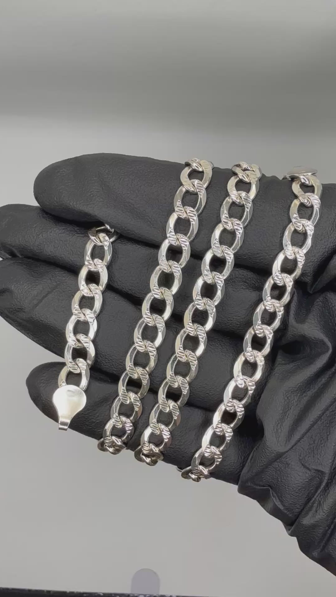 Silver 925 Cuban Chain 6.8mm 24in