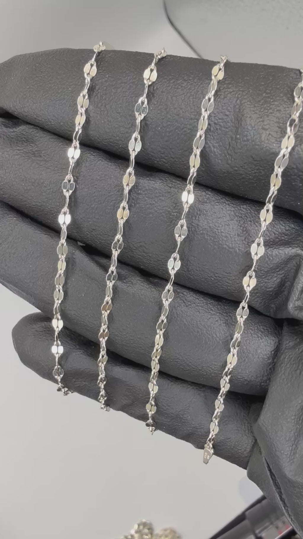 Silver 925 Cable link chain 1.3mm 24in
