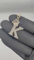 14k Gold Letter “K” Pendant