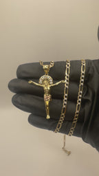 14k Jesus crucifix