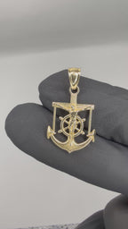 14k(sm) Anchor pendant