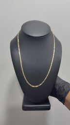 14k Gold Valentino necklace 20in 3mm